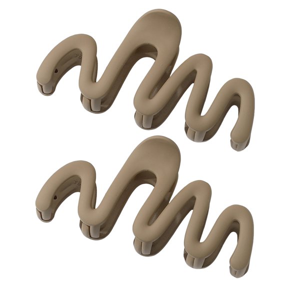 2PCS Large Wave Disc Hair Clip for Women and Durable in Different Styles