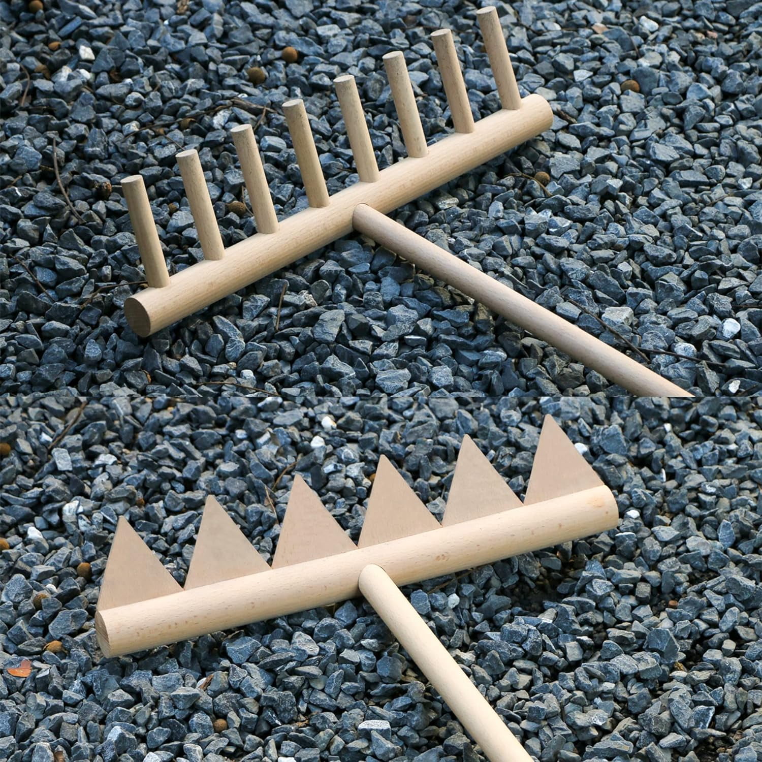 2PCS Large Zen Garden Rake Tool 48" Full Size Outdoor Japanese Garden