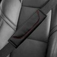 2PCS Leather Carbon Fiber OIF8 Safety Safety Belt Shoulder, Soft Car