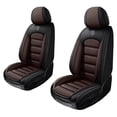 thumbnail image 1 of 2PCS Leather Seat Covers for Toyota 98% Car Models Non-slip Car Seat Protectors Easy to Install and Clean（Black/Coffee）, 1 of 7