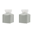 thumbnail image 1 of 2PCS Leather Tissue Cover for Home and Elegant Decorative Storage Container with Easy Design 13X13X13cm Home Decor, 1 of 4