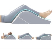 2PCS Leg Elevation Wedge Pillows for Sleeping, Leg Wedge Pillow After Knee Replacement Post Surgery, Leg Wedges for Elevation for Swelling, Circulation, Adjustable 3-in-1 Height Foam Pillow Wedge