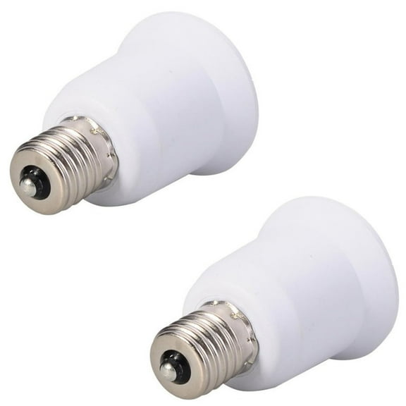 2PCS Light Bulb Socket Adapter, E12 to E26 /E27 Adapter Chandelier Light Socket, Standard Medium Edison Screw Base Socket Reducer Adapter Converter For LED Lamp Light Bulb Heat-Resistant