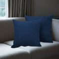 thumbnail image 1 of 2PCS Linen-Look Pillow Covers 18x18 Inch, Decorative Throw Cushion Cases Soft Textured Fabric Square Pillow Covers for Sofa Couch Bed Living Room Bedroom Home Decor, 1 of 5