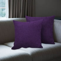 2PCS Linen-Look Pillow Covers 18x18 Inch, Decorative Throw Cushion Cases Soft Textured Fabric Square Pillow Covers for Sofa Couch Bed Living Room Bedroom Home Decor