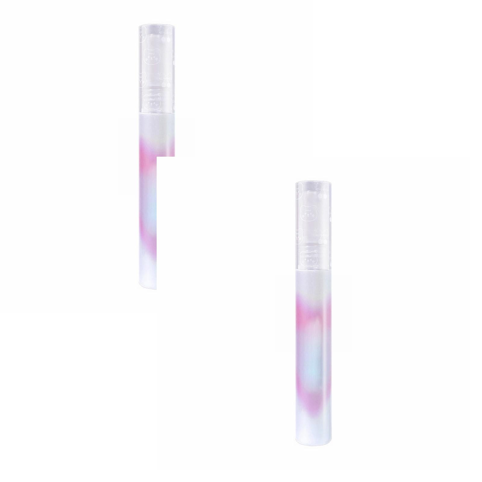 2PCS Lipstick Bubble Lip Glaze Mirror Water Gloss Moisturizes Without