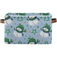 thumbnail image 1 of 2PCS Little Snowmen Large Collapsible Storage Bins,Canvas Fabric Foldable Storage Bins with Handles Open Home Storage Bins Boxes Toy Storage Basket Home Decor, 1 of 7