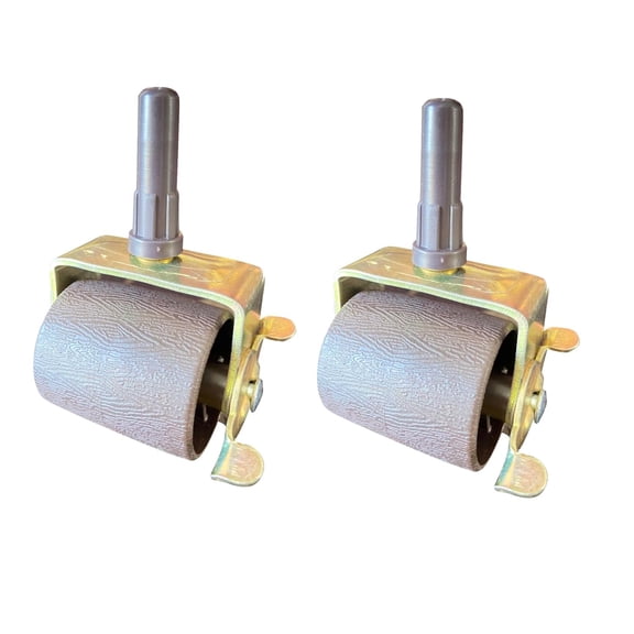 2PCS Locking Replacement Heavy Duty Steel Stem Bed Frame Wheels Casters Rollers with Socket Sleeves