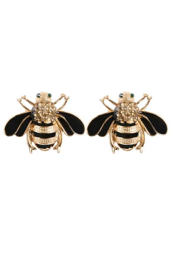 2PCS Lovely Small Bee Brooch Cartoon Bee Shaped Brooch Fashion Bee Breastpin Creative Bee Shaped Female Brooch Delicate Overcoat Collar Decor for Lady Wearing