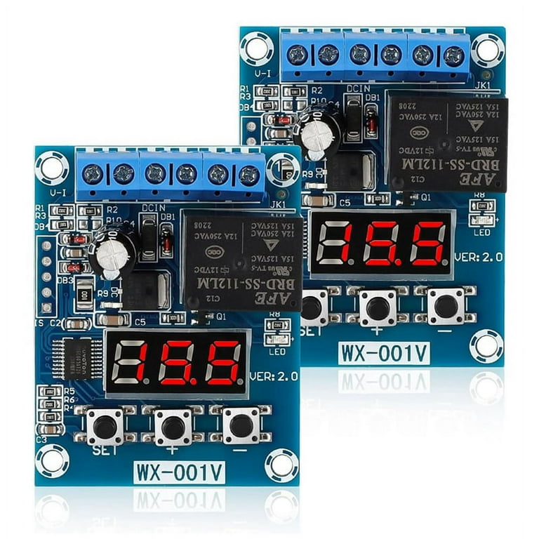2PCS Low Voltage Cutoff Battery Voltage Monitor Module DC 12V Low Voltage Cut Off Charge Discharge Protection Board Walmart