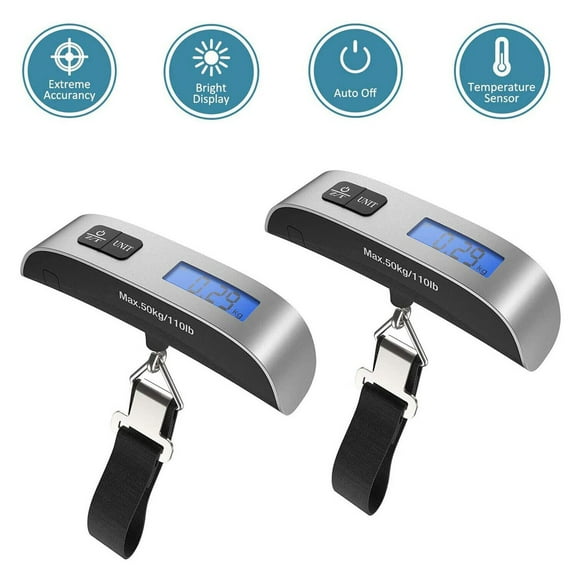 2PCS Luggage Scale, Unbranded Digital Portable Handheld Suitcase Weight Scale for Travel Business Trip