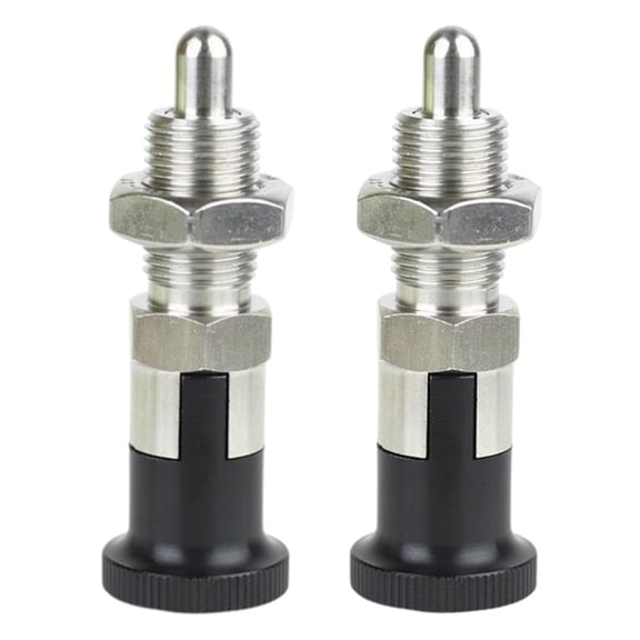 2PCS M10 Stainless Steel Spring Loaded Plunger Pin Retractable Spring Loaded Plunger Knob for Tool Chests and Toolboxes