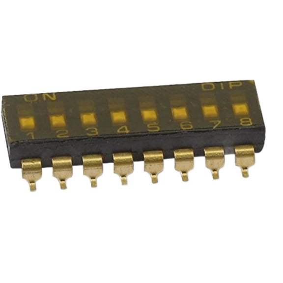 2PCS - MCEMR-08-T SWITCH, DIL, SMD, 8WAY