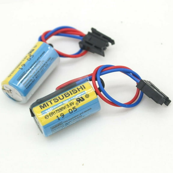 2PCS MR-BAT ER17330V/3.6V Mitsubishi A6BAT PLC Battery for FANUC CNC System
