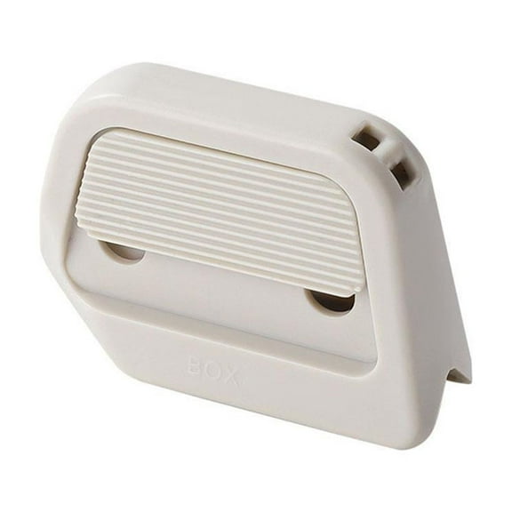 2PCS Magnetic Ceramic Box Cutter, Auto-Retract Ceramic Mini Box Cutter, Retractable Cardboard Cutter with Right Angle Groove, Portable Safety Package Box Opener,Fridge Magnet Design