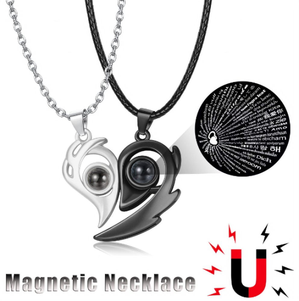 Amazon.com: MAJORWARAP 2PCS Magnetic Couple Necklace for Him Her Matching  Astronaut Heart Pendant Astronaut Heart Pendant Friendship Spaceman Necklaces  Relationship Attraction Jewelry : Clothing, Shoes & Jewelry