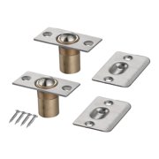 2PCS Magnetic Door Catch Cabinet Catch Spring Ball Latches Silver Wardrobe Furniture Magnet Latches Hardware Lock Buckle