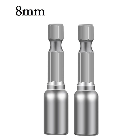 2PCS Magnetic Nut Driver Socket Set for 6-13mm Hex Electric Drill Bit
