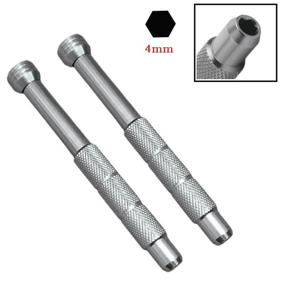 2PCS Magnetic Screwdriver Handle Precision Screw Driver Holder Handle Mobile Phone Repair Hand Tool FOR 4mm Hexagon Bayonet Bit, A