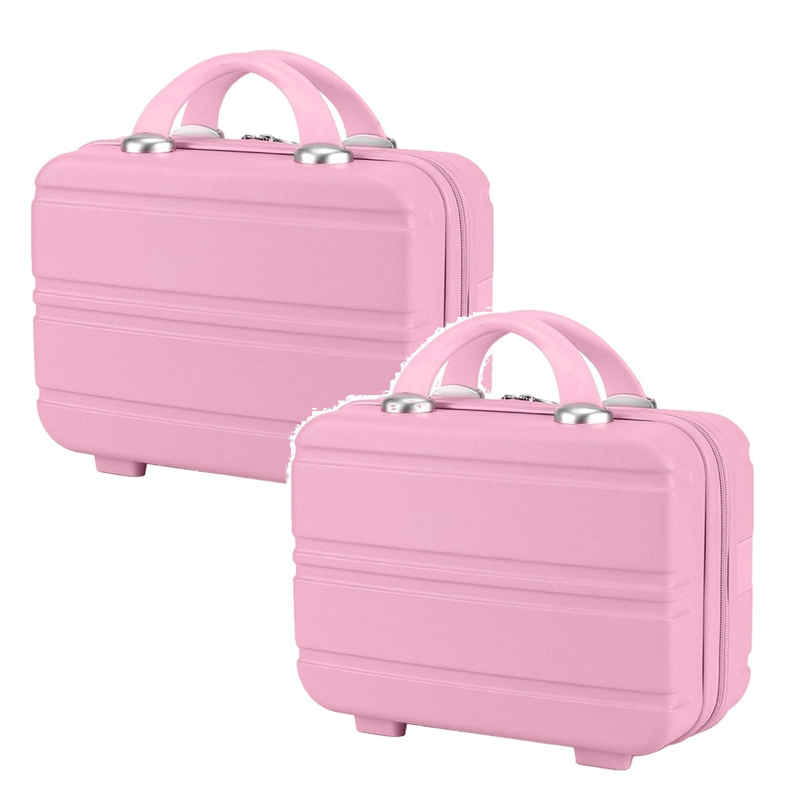 2PCS Makeup Hand Luggage Makeup Case Small 14,Cosmetic Bags for Women