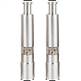 2PCS Manual Salt and Pepper Grinder Set Stainless Steel Push Button