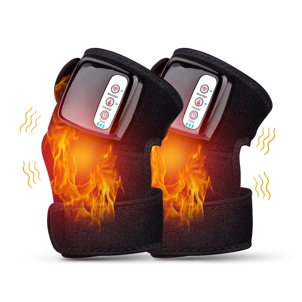 2PCS Massaging Heated Knee Massager, Electric Heating Pad Physiotherapy