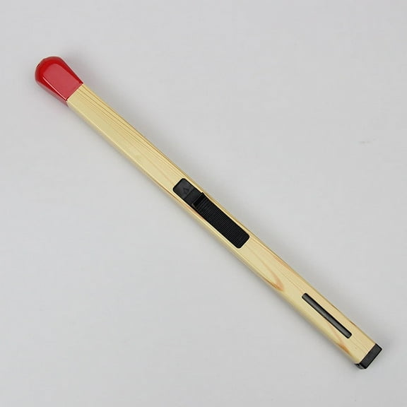 2PCS Match Stick Lighter, Match Stick Shaped Multipurpose Butane Lighter, Refillable Novelty Lighter, Adjustable Large Stick Lighter for Kitchen BBQ Camping Picnic(Yellow)