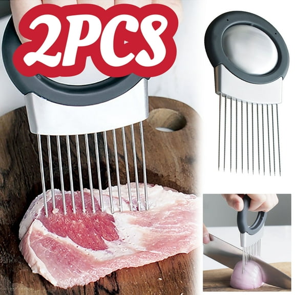 2PCS Meat Tenderizer, 12 Stainless Steel Sharp Needle Blade, Heavy Duty Cooking Tool for Tenderizing Beef, Turkey, Chicken, Steak, Veal, Pork, Fish, Christmas Cooking Set