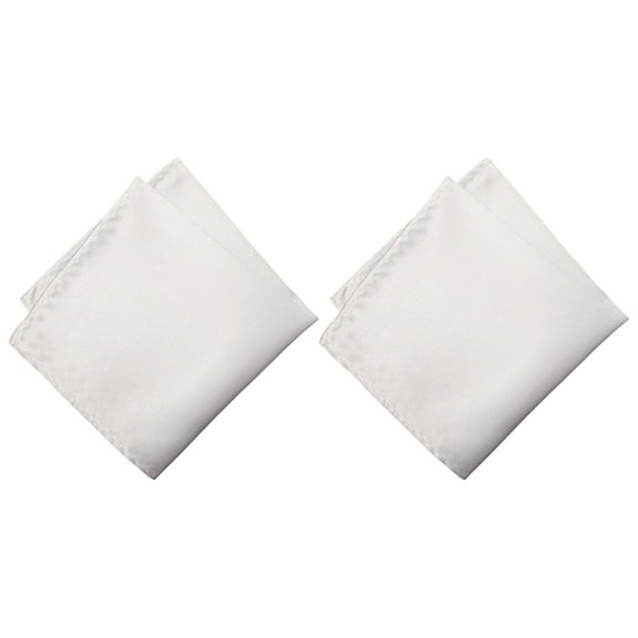 2PCS Men's Handkerchiefs Rayon Pocket Square Vintage Businessmen Hankies Suit Accessory For Business and Casual Wear