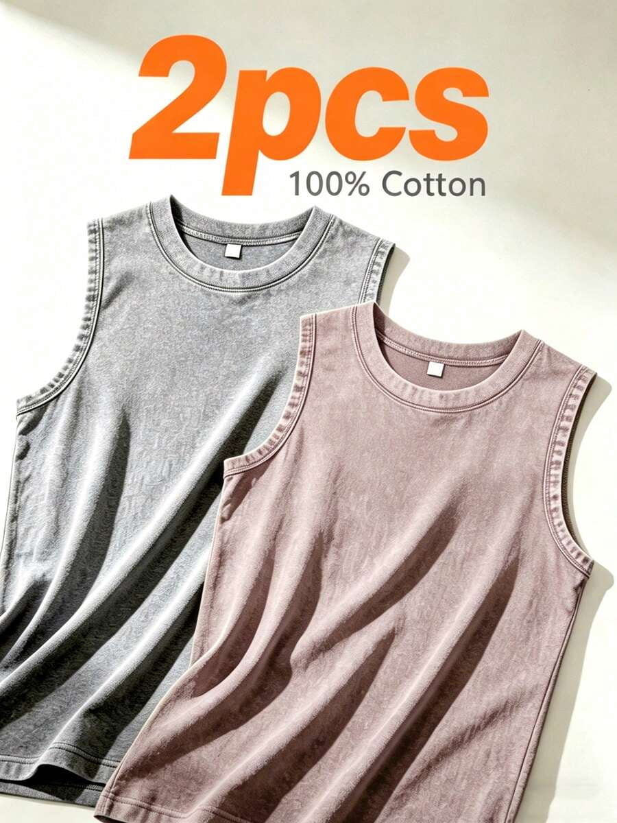 Sleeveless Oversized Tee main image 1