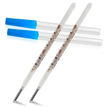 2PCS Mercury Thermometer,Mercury Thermometer Oral,Fever Thermometer,Accurate Easy Reading,℃ Or℉,Non Infrared Digital Thermometer