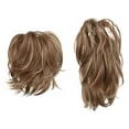 thumbnail image 1 of 2PCS Messy Hair Bun Piece Updo Long Scrunchies Wrap Ponytail Extension Wavy Hairpieces Chignon Headband for Women, 1 of 8