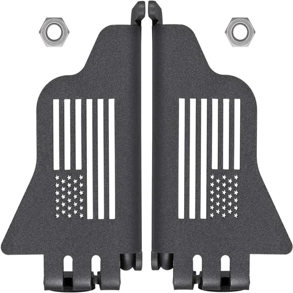 2PCS Metal Front Door Foot Pegs Rest Pedals for Jeep Wrangler JK JKU (For: Jeep)