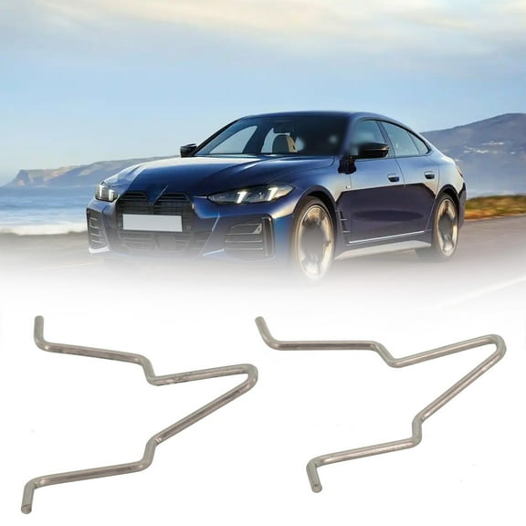 2PCS Metal Headlight Bulb Spring Clips For BMW E90 LCI Limousine 63127246480 Retaining Bracket Car Accessories