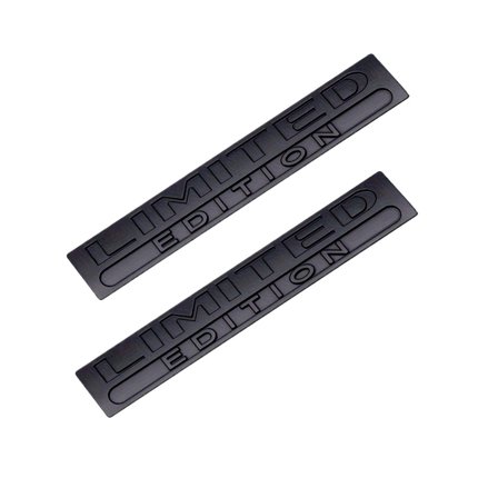 2PCS Metal Limited Edition 3D Car Body Badge Sticker Trunk Limited Edition Emblem Decal Accessorie