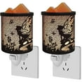 thumbnail image 1 of 2PCS Metal Wax Warmer Wall Plug in Wax Melt Fragrance Warmer Oil Burner Wax Melt Night Light for Home, 1 of 6