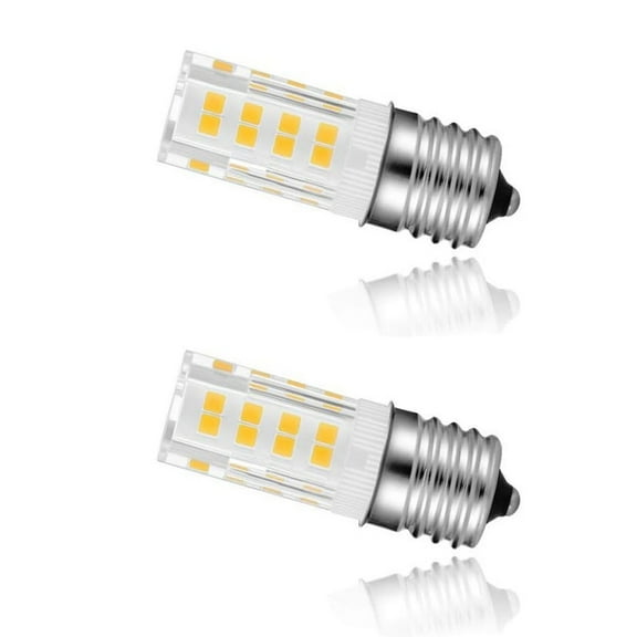 2PCS Microwave Bulb, LED Replacement Light Bulb, Ceramic E17 LED Bulb 40 Watt Equivalent Appliance Bulbs for Refrigerator,Microwave, Oven, Stove Hood,Makeup Mirrors