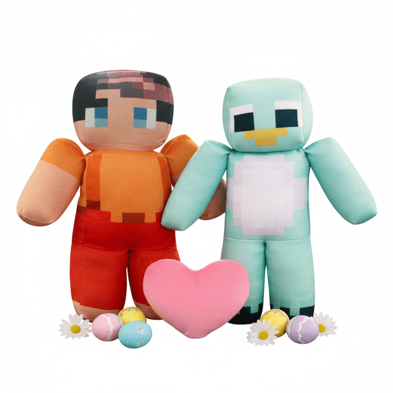 2PCS Milo and Chip Stuffed Animal Plushie, 9.8 Inch Soft Figure Doll, Birthday Gift for Boys Girls and Game Lovers