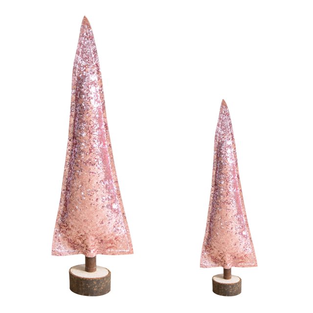 2PCS Mini Desktop Christmas Trees Home Adornment for Home Office