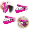 thumbnail image 1 of 2PCS Mini Single Stitch Handheld Sewing Machine, Pocket Manual Sewing Machine, Light Weight Pocket Sewing Machine for Fabrics, Clothes, DIY Needlework Handy Stitch Quick Repair Tool, 1 of 7