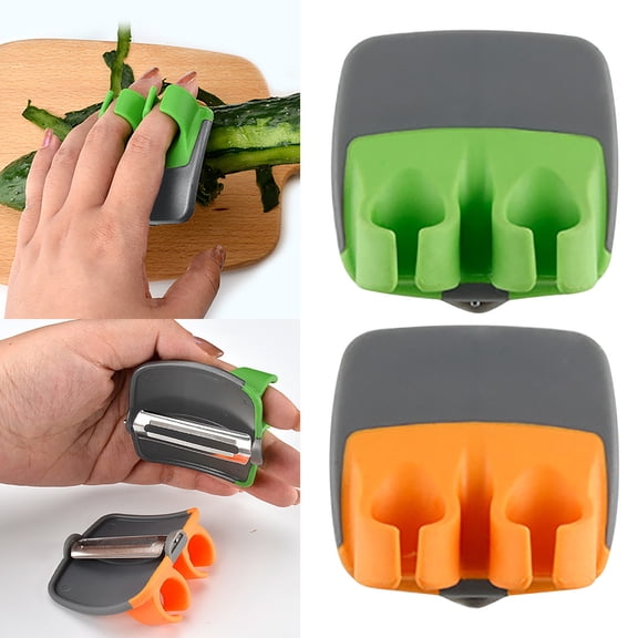 2PCS Mini Two-Finger Palm Peeler for Fruit and Vegetables Kitchen Gadget