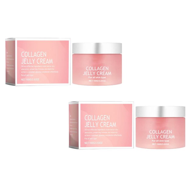 2PCS Moisturizer Face Cream Collagen Jelly 110 Ml Anti Ageing Face Care