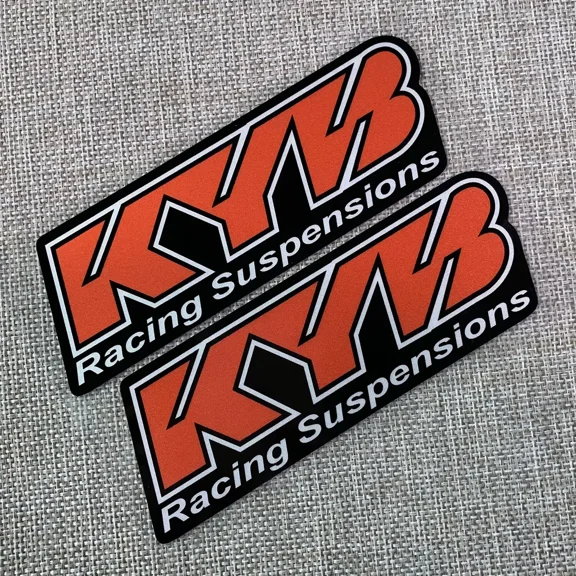 2PCS Motocross Motorcycle Stickers Fork Showa KYB WP Suspension Decal Bike Logo For KTM YAMAHA Honda CBR Suzuki Kawasaki Ducati