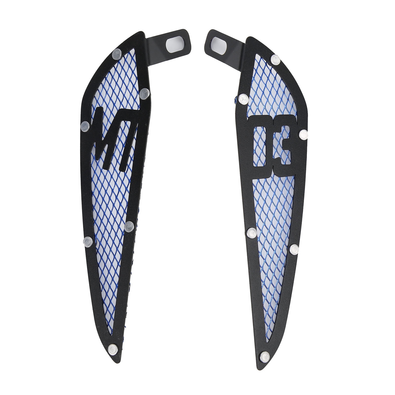 2PCS Motorcycle Fuel Tank Air Intake Trim Aluminum Replacement for MT03