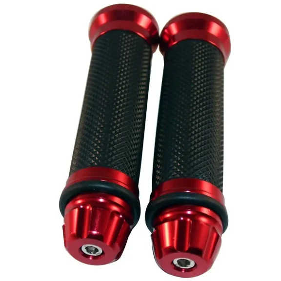 2PCS Motorcycle Handlebar Grips,7/8" & 1" Motorcycle Grips Tuning Accessories Compatible with Honda,Yamaha,Suzuki,Personalized Motorcycle Grips Covers for Car Decoration (Red)