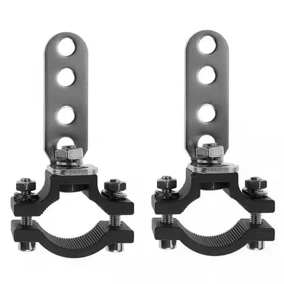 2PCS Motorcycle Spotlight Bracket Electric Car Front Bumper Tube Clamp