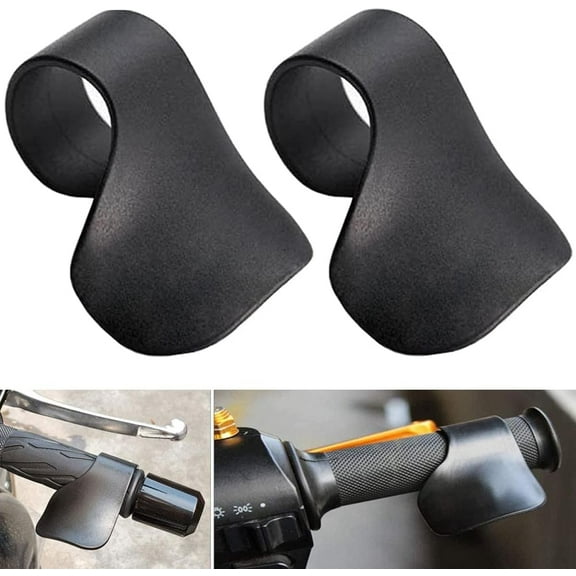 2PCS Motorcycle Throttle Assist, Cruise Assist Handle, Motorcycle Throttle Booster, Universal for Most Motorcycles Electric Vehicles, Scooters, Black