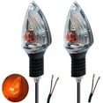 thumbnail image 1 of 2PCS Motorcycle Turn Signals Front/Rear Indicators Compatible with KTM 990 690 Adventure Super Enduro Duke SMT SMC (Clear Shell), 1 of 5