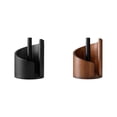 2PCS Mountain Paper Towel Holder Countertop with Wood Round Base and ...