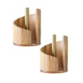 thumbnail image 1 of 2PCS Mountain Paper Towel Holder Countertop with Wood Round Base and Holder, Natural Wood Paper Towel Holder, Suitable for Living Room, Kitchen, Dining Table, 1 of 1
